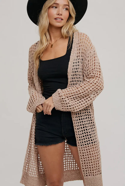 Longline cardigan