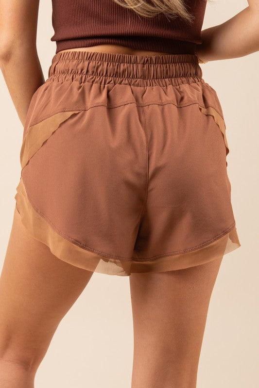 High-waist Active Shorts