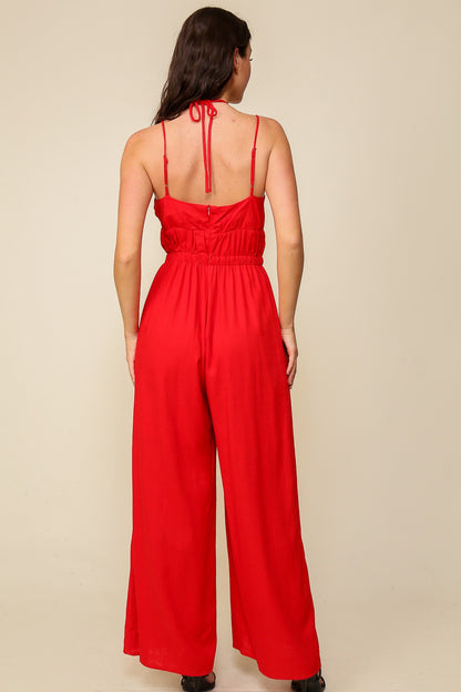 Color me red jumpsuit