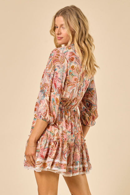 Boho Paisley baby dress