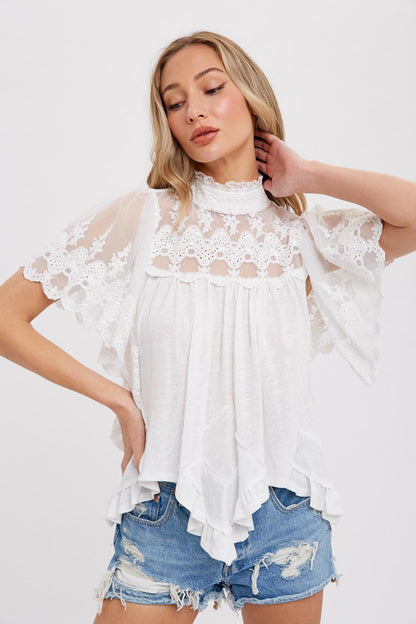 Boho lace top