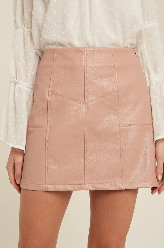 Emerie Faux Leather Skirt