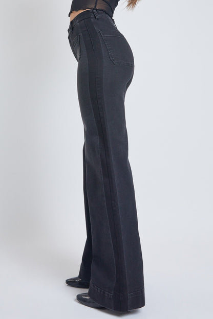 Black wide leg jean