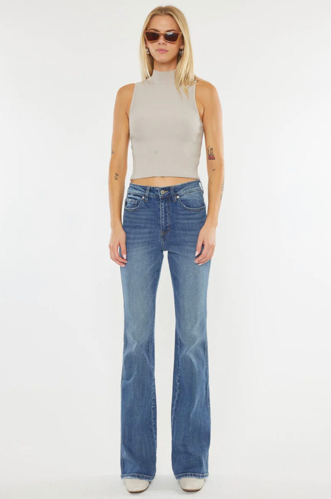 Luke high rise flare jeans