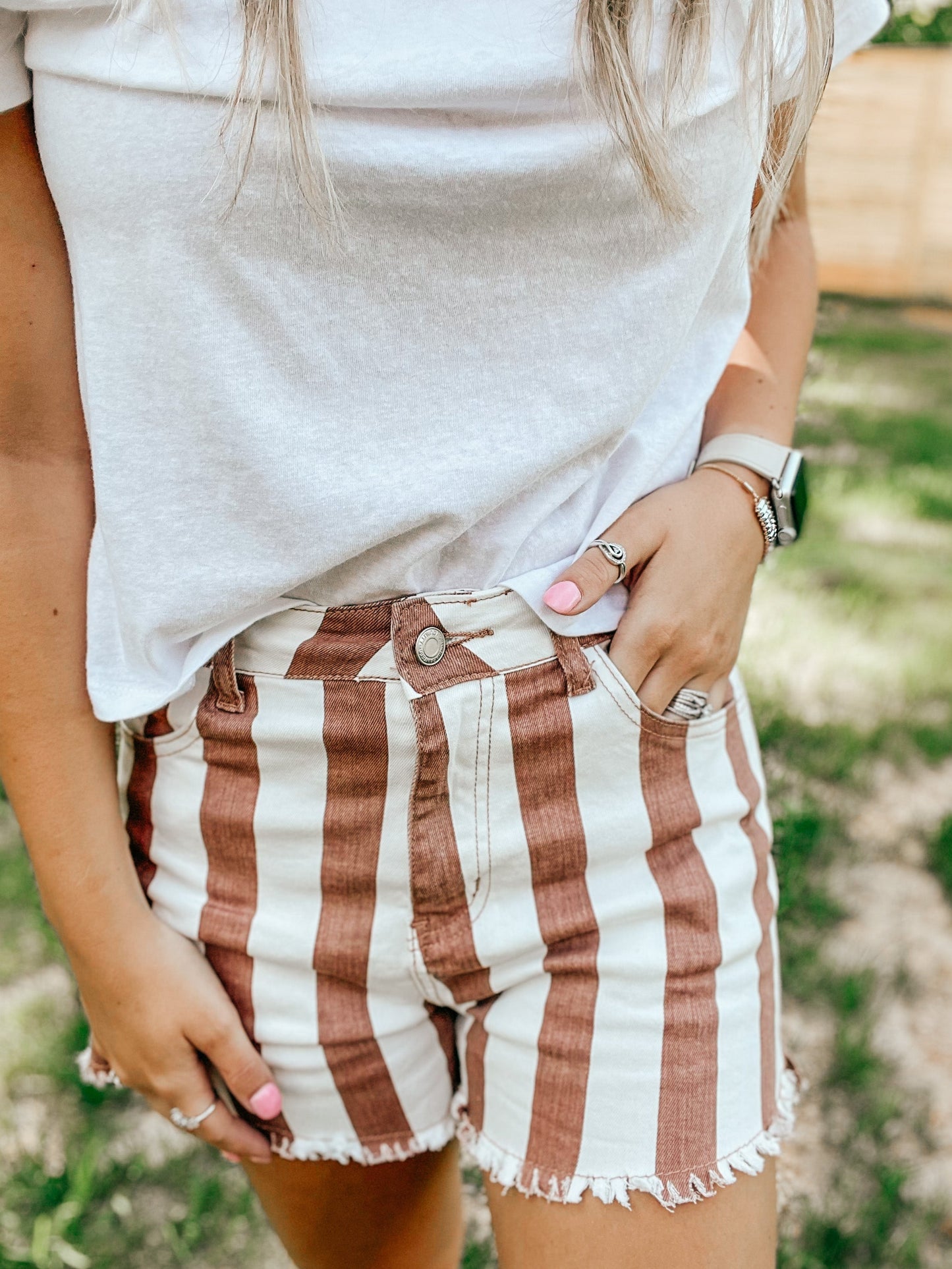 Summertime Feeling Striped Shorts