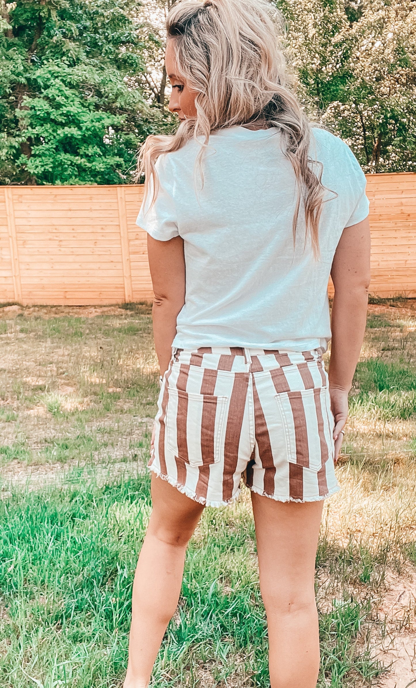 Summertime Feeling Striped Shorts